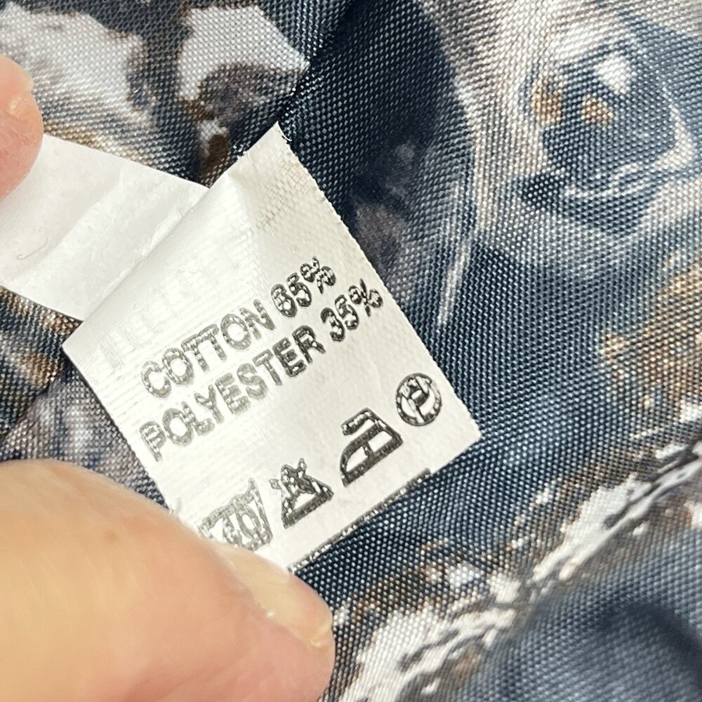 BC Freewill Cropped Micro Puffer Jacket & Vest Size Small Navy Bright Floral - Picture 6 of 12